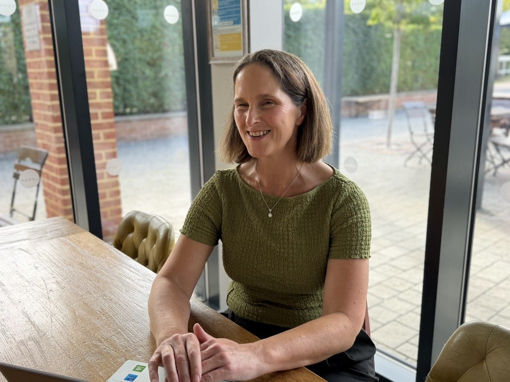 Kathleen Cornmell, Registered Nutritionist, in a weight management consultation in Basingstoke